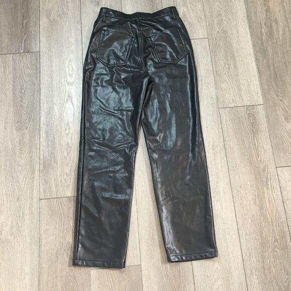 Abercrombie & Fitch The Mom High Rise 30 / 10 R Black Jeans Distressed - Picture 2 of 8